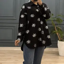 مانتو پولک دوزی چشم کد 7958