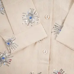 مانتو پولک دوزی چشم کد 7958