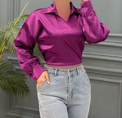 شومیز ساتن افرا 2 کد 7952