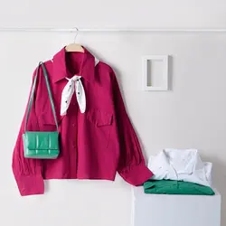 شومیز دو جیب کالین کد 7975