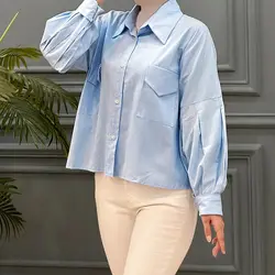 شومیز دو جیب کالین کد 7975