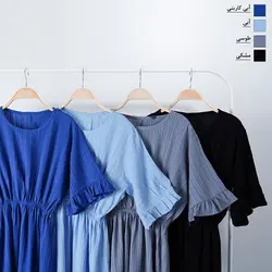 پیراهن کمر کش آناهل کد 8054 (2)