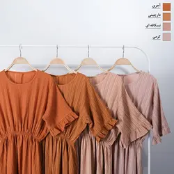 پیراهن کمر کش آناهل کد 8054 (2)