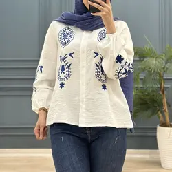 شومیز گلدوزی ترمه کد 8067