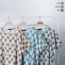 پیراهن بلند طرحدار کد 8063 (2)