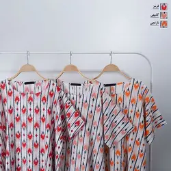 پیراهن بلند طرحدار کد 8063 (2)