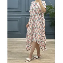 پیراهن بلند طرحدار کد 8063 (2)