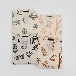 پیراهن بلند لینن طرحدار کد 8087