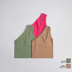 تاپ کراپ زیپ دار حنا کد 8118