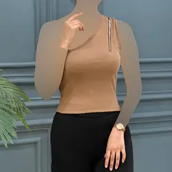 تاپ کراپ زیپ دار حنا کد 8118