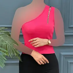 تاپ کراپ زیپ دار حنا کد 8118