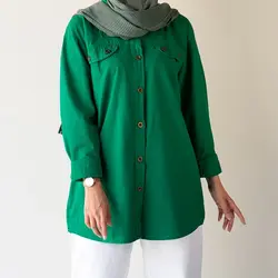 مانتو کتان آوا کد 8146