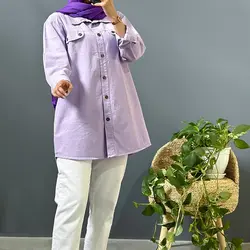 مانتو کتان آوا کد 8146