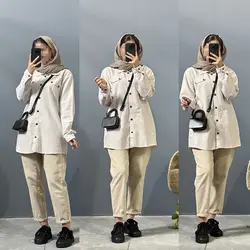 مانتو کتان آوا کد 8146