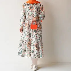 پیراهن بلند مهتا کد 8155