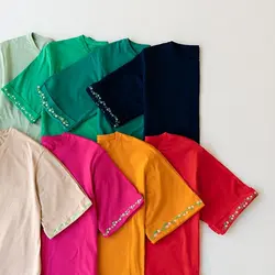 بلوز آستین پاکتی گلدوزی کد 8238