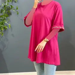 بلوز آستین پاکتی گلدوزی کد 8238