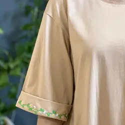 بلوز آستین پاکتی گلدوزی کد 8238