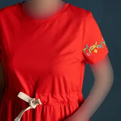 پیراهن آستین گلدوزی 2 کد 8347