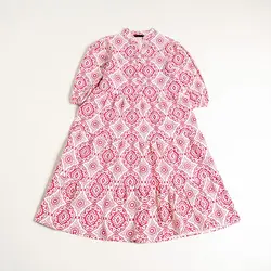 پیراهن لینن طرحدار ویانا کد 8360