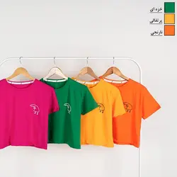 تیشرت کراپ میقولی کد 8389