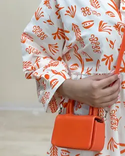 پیراهن لینن طرحدار بیتا کد 8459