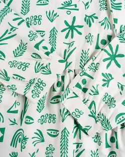 پیراهن لینن طرحدار بیتا کد 8459