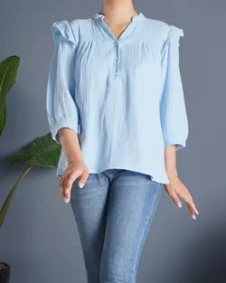 شومیز لینن هیما کد 8574