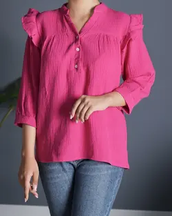 شومیز لینن هیما کد 8574