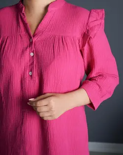 شومیز لینن هیما کد 8574