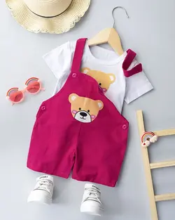 ست تیشرت سرهمی چاپی کودک کد 8633