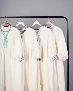 پیراهن بلند دلوین کد 8720