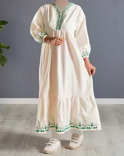 پیراهن بلند دلوین کد 8720