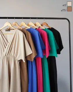 پیراهن کمرکش امیلیا کد 8744