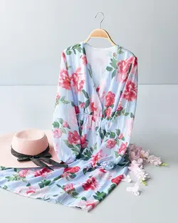 پیراهن حریر دلارای کد 8756