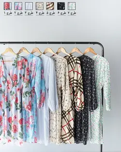 پیراهن حریر دلارای کد 8756