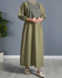 پیراهن چاپی دلبند کد 8807