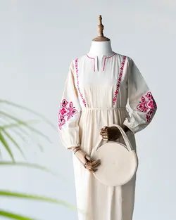 پیراهن آستین گلدوزی آنیل کد 8881