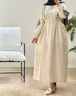 پیراهن آستین گلدوزی آنیل کد 8881