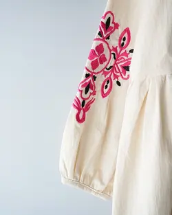 پیراهن آستین گلدوزی آنیل کد 8881