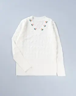 بلوز بافت یقه گلدوزی کد 8901