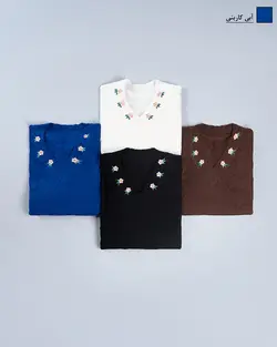 بلوز بافت یقه گلدوزی کد 8901