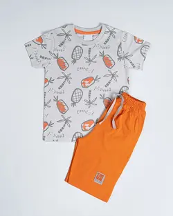 ست تیشرت شلوارک آناناس (کودک) کد 8950