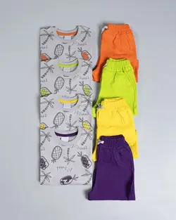 ست تیشرت شلوارک آناناس (کودک) کد 8950