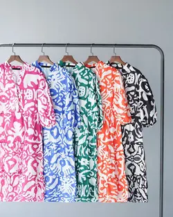 پیراهن بلند یاسمین کد 8958