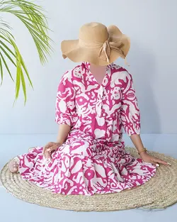 پیراهن بلند یاسمین کد 8958