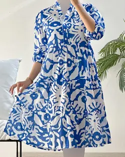 پیراهن بلند یاسمین کد 8958