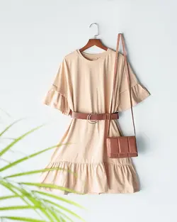 پیراهن پایین چین بهاره کد 8990