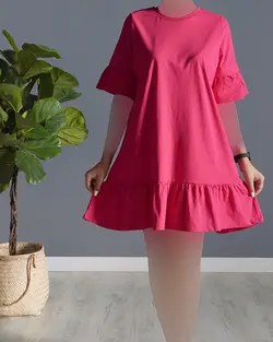 پیراهن پایین چین بهاره کد 8990