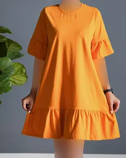 پیراهن پایین چین بهاره کد 8990